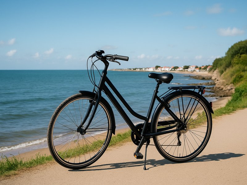 Vélos sur la plage de La Bernerie-en-Retz